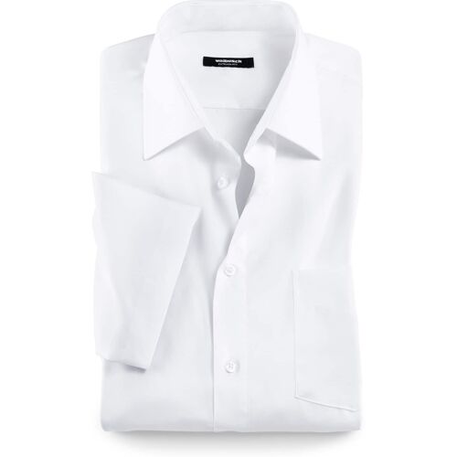 Walbusch Extraglatt-Hemd Kent-Kragen, Comfort Fit, Farbe Weiß, 38, reine, bügelfreie Baumwolle Kent-Kragen Herren