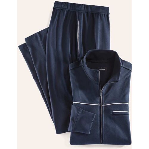 Walbusch Freizeitanzug Sommerleicht, untersetzte Größen, Farbe Blau, 54, besonders leicht und luftig elastischer Jersey Herren