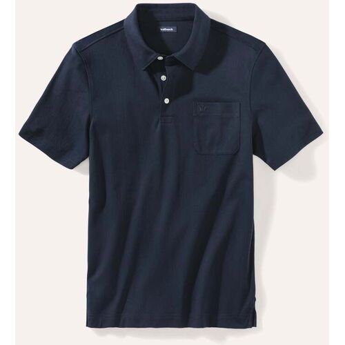 Walbusch Tausend-Poren-Polo, , Farbe Blau, 52, mercerisierte Baumwolle luftige Klimaporen Herren