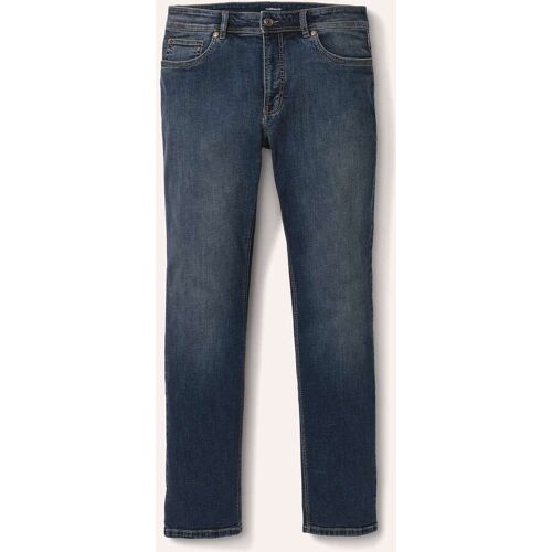 Walbusch Jeans Sattlerstich, Regular Fit#normale Größen#untersetzte Größen, Farbe Blau, 50, aufwendige Sattlernaht elastisch und bequem Herren