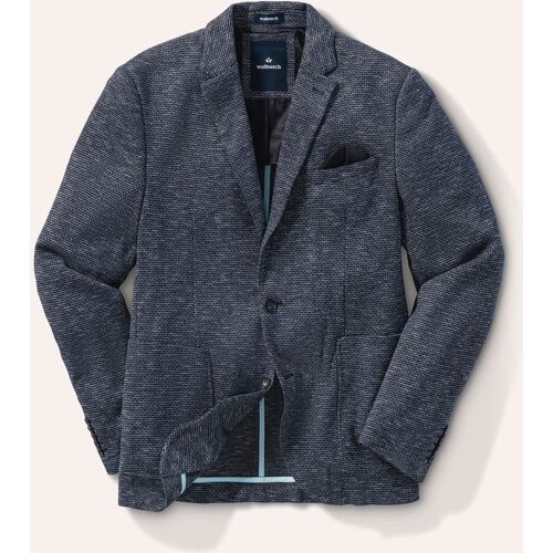 Walbusch High-Flex Sakko, Regular Fit#normale Größen#untersetzte Größen, Farbe Blau, 27, Komfortstretch knitterarm Herren
