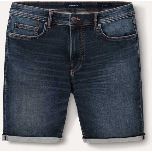 Walbusch Jogger-Jeans Shorts, Modern Fit#normale Größen#untersetzte Größen, Farbe Blau, 48, superelastischer Denim in 18 (!) Größen erhältlich Herren