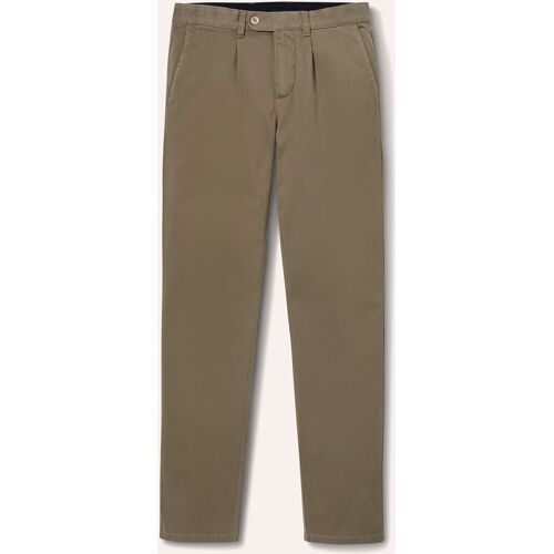 Walbusch Highflex Chino Cashmereweich, Regular Fit#normale Größen#schlanke Größen#untersetzte Größen, Farbe Beige, 27, cashmereweicher Griff Premium-Ausstattung Herren