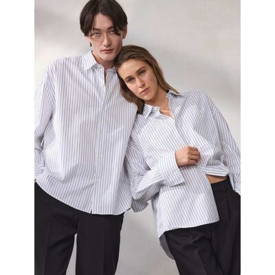 Walbusch Oversize-Hemd, nicht notwendig#noch offen: Größenlauf, Farbe Weiß, M, modern weiter Oversized-Fit Unisex Herren Walbusch Oversize-Hemd, nicht notwendig#noch offen: Größenlauf, Farbe Weiß, M, modern weiter Oversized-Fit Unisex Herren