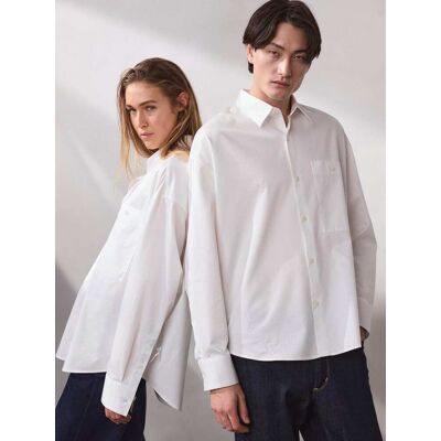 Walbusch Oversize-Hemd, nicht notwendig#noch offen: Größenlauf, Farbe Weiß, M, modern weiter Oversized-Fit Unisex Herren Walbusch Oversize-Hemd, nicht notwendig#noch offen: Größenlauf, Farbe Weiß, M, modern weiter Oversized-Fit Unisex Herren