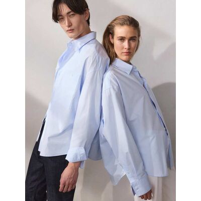 Walbusch Oversize-Hemd, nicht notwendig#noch offen: Größenlauf, Farbe Blau, M, modern weiter Oversized-Fit Unisex Herren Walbusch Oversize-Hemd, nicht notwendig#noch offen: Größenlauf, Farbe Blau, M, modern weiter Oversized-Fit Unisex Herren