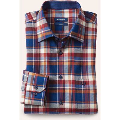 Walbusch Soft-Flanell-Hemd, Regular Fit#noch offen: Größenlauf, Farbe Rot, 47/48, softer Baumwoll-Flanell Kent-Kragen Herren Walbusch Soft-Flanell-Hemd, Regular Fit#noch offen: Größenlauf, Farbe Rot, 47/48, softer Baumwoll-Flanell Kent-Kragen Herren