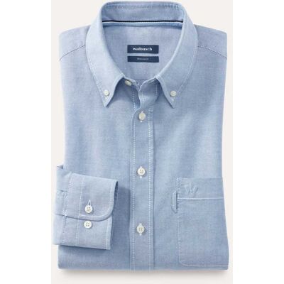 Walbusch Premium Oxford-Hemd, Regular Fit#noch offen: Größenlauf, Farbe Blau, 43/44, legerer Oxford Kent-Kragen Button-down Herren Walbusch Premium Oxford-Hemd, Regular Fit#noch offen: Größenlauf, Farbe Blau, 43/44, legerer Oxford Kent-Kragen Button-down Herren