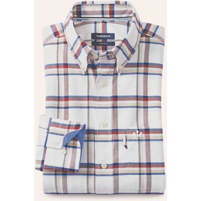 Walbusch Premium Oxford-Hemd, Regular Fit#noch offen: Größenlauf, Farbe Weiß, 43/44, legerer Oxford Kent-Kragen Button-down Herren Walbusch Premium Oxford-Hemd, Regular Fit#noch offen: Größenlauf, Farbe Weiß, 43/44, legerer Oxford Kent-Kragen Button-down Herren