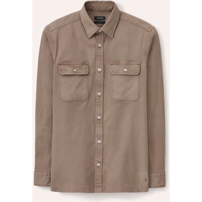 Walbusch überfärbte Hemd-Jacke, Regular Fit#noch offen: Größenlauf, Farbe Beige, 48, einzigartige Stückfärbung gerader Regular Fit Herren Walbusch überfärbte Hemd-Jacke, Regular Fit#noch offen: Größenlauf, Farbe Beige, 48, einzigartige Stückfärbung gerader Regular Fit Herren