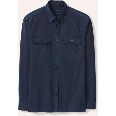 Walbusch überfärbte Hemd-Jacke, Regular Fit#noch offen: Größenlauf, Farbe Blau, 52, einzigartige Stückfärbung gerader Regular Fit Herren Walbusch überfärbte Hemd-Jacke, Regular Fit#noch offen: Größenlauf, Farbe Blau, 52, einzigartige Stückfärbung gerader Regular Fit Herren