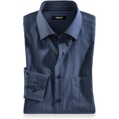 Walbusch Extraglatt-Hemd Kent-Kragen, Comfort Fit, Farbe Blau, 40, reine, bügelfreie Baumwolle Kent-Kragen Herren Walbusch Extraglatt-Hemd Kent-Kragen, Comfort Fit, Farbe Blau, 40, reine, bügelfreie Baumwolle Kent-Kragen Herren