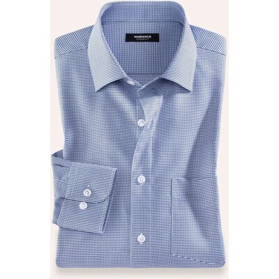 Walbusch Extraglatt-Hemd Kent-Kragen, Comfort Fit, Farbe Blau, 40, reine, bügelfreie Baumwolle Kent-Kragen Herren Walbusch Extraglatt-Hemd Kent-Kragen, Comfort Fit, Farbe Blau, 40, reine, bügelfreie Baumwolle Kent-Kragen Herren