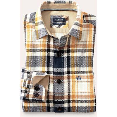 Walbusch Das Overshirt, Regular Fit#noch offen: Größenlauf, Farbe Gelb, 41/42, Hemdjacken-Schnitt Kent-Kragen Herren Walbusch Das Overshirt, Regular Fit#noch offen: Größenlauf, Farbe Gelb, 41/42, Hemdjacken-Schnitt Kent-Kragen Herren