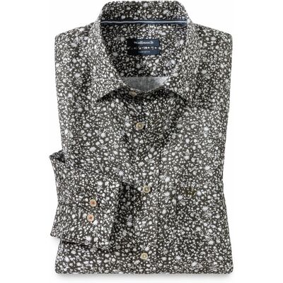 Walbusch Pures Leinen Hemd, Comfort Fit#noch offen: Größenlauf, Farbe Grün, 45/46, kühlendes Leinen mit Kent-Kragen Herren Walbusch Pures Leinen Hemd, Comfort Fit#noch offen: Größenlauf, Farbe Grün, 45/46, kühlendes Leinen mit Kent-Kragen Herren