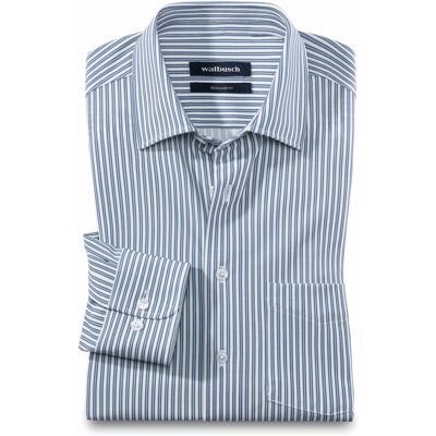 Walbusch Extraglatt-Hemd Stretch & Relax, Regular Fit, Farbe Blau, 45/46, elastisch in jede Richtung Kent-Kragen Herren Walbusch Extraglatt-Hemd Stretch & Relax, Regular Fit, Farbe Blau, 45/46, elastisch in jede Richtung Kent-Kragen Herren