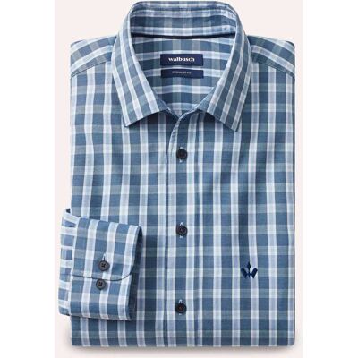 Walbusch Hemd aus Royal-Oxford, Regular Fit#noch offen: Größenlauf, Farbe Blau, 45/46, reine Baumwolle Relax-Kragen ohne Knopf Herren Walbusch Hemd aus Royal-Oxford, Regular Fit#noch offen: Größenlauf, Farbe Blau, 45/46, reine Baumwolle Relax-Kragen ohne Knopf Herren