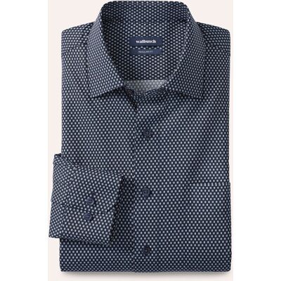 Walbusch Extraglatt-Hemd Kent-Kragen, Regular Fit, Farbe Blau, 44, reine, bügelfreie Baumwolle Kent-Kragen Herren Walbusch Extraglatt-Hemd Kent-Kragen, Regular Fit, Farbe Blau, 44, reine, bügelfreie Baumwolle Kent-Kragen Herren