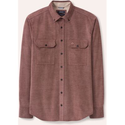 Walbusch Soft-Cord Overshirt, Regular Fit#noch offen: Größenlauf, Farbe Braun, 45/46, aus reiner Baumwolle Kent-Kragen Button-down Herren Walbusch Soft-Cord Overshirt, Regular Fit#noch offen: Größenlauf, Farbe Braun, 45/46, aus reiner Baumwolle Kent-Kragen Button-down Herren