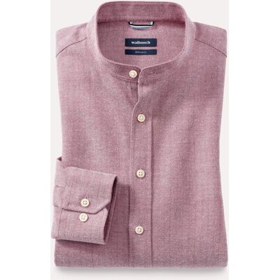 Walbusch Flanell Stehkragen-Hemd, Regular Fit#noch offen: Größenlauf, Farbe Rot, 45/46, weich angeraute Baumwolle mit Stehkragen Herren Walbusch Flanell Stehkragen-Hemd, Regular Fit#noch offen: Größenlauf, Farbe Rot, 45/46, weich angeraute Baumwolle mit Stehkragen Herren