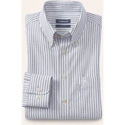 Walbusch Chambray-Hemd, Regular Fit#noch offen: Größenlauf, Farbe Blau, 45/46, reine Baumwolle Kent-Kragen Button-down Herren Walbusch Chambray-Hemd, Regular Fit#noch offen: Größenlauf, Farbe Blau, 45/46, reine Baumwolle Kent-Kragen Button-down Herren