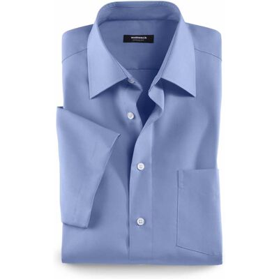 Walbusch Extraglatt-Hemd Kent-Kragen, Regular Fit, Farbe Blau, 38, reine, bügelfreie Baumwolle Kent-Kragen Herren Walbusch Extraglatt-Hemd Kent-Kragen, Regular Fit, Farbe Blau, 38, reine, bügelfreie Baumwolle Kent-Kragen Herren
