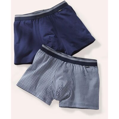 Walbusch Pants Dessin Duo 2er-Pack, , Farbe Blau, 10(4XL, feiner Baumwoll-Single-Jersey komfortabel dank Stretch Herren Walbusch Pants Dessin Duo 2er-Pack, , Farbe Blau, 10(4XL, feiner Baumwoll-Single-Jersey komfortabel dank Stretch Herren