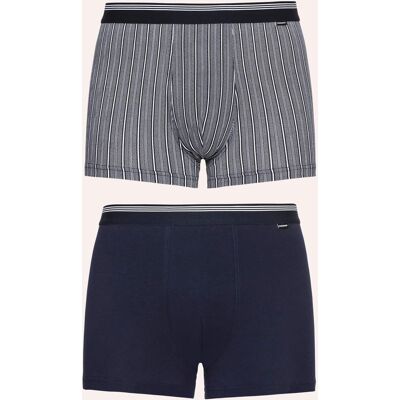Walbusch Pants Dessin Duo 2er-Pack, , Farbe Blau, 10(4XL, feiner Baumwoll-Single-Jersey komfortabel dank Stretch Herren Walbusch Pants Dessin Duo 2er-Pack, , Farbe Blau, 10(4XL, feiner Baumwoll-Single-Jersey komfortabel dank Stretch Herren