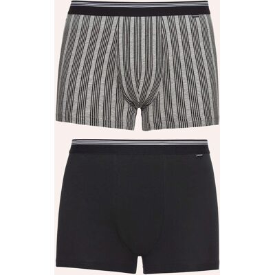 Walbusch Pants Dessin Duo 2er-Pack, , Farbe Schwarz, 5(M), feiner Baumwoll-Single-Jersey komfortabel dank Stretch Herren Walbusch Pants Dessin Duo 2er-Pack, , Farbe Schwarz, 5(M), feiner Baumwoll-Single-Jersey komfortabel dank Stretch Herren