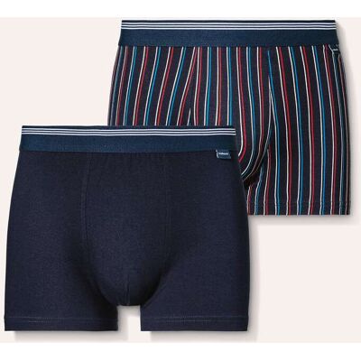 Walbusch Pants Dessin Duo 2er-Pack, , Farbe Blau, 5(M), feiner Baumwoll-Single-Jersey komfortabel dank Stretch Herren Walbusch Pants Dessin Duo 2er-Pack, , Farbe Blau, 5(M), feiner Baumwoll-Single-Jersey komfortabel dank Stretch Herren