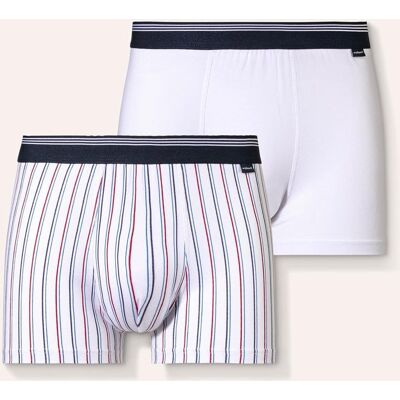 Walbusch Pants Dessin Duo 2er-Pack, , Farbe Weiß, 10(4XL, feiner Baumwoll-Single-Jersey komfortabel dank Stretch Herren Walbusch Pants Dessin Duo 2er-Pack, , Farbe Weiß, 10(4XL, feiner Baumwoll-Single-Jersey komfortabel dank Stretch Herren