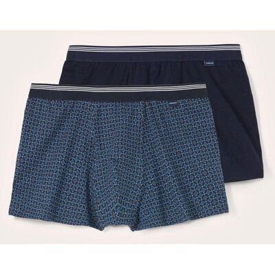 Walbusch Pants Dessin Duo 2er-Pack, nicht notwendig#normale Größen, Farbe Blau, 10(4XL, feiner Baumwoll-Single-Jersey komfortabel dank Stretch Herren Walbusch Pants Dessin Duo 2er-Pack, nicht notwendig#normale Größen, Farbe Blau, 10(4XL, feiner Baumwoll-Single-Jersey komfortabel dank Stretch Herren