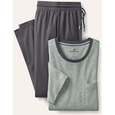 Walbusch Pyjama Everyday, noch offen: Filter Passform#normale Größen, Farbe Grau, 54, weiche Baumwolle hautsympathisch Herren Walbusch Pyjama Everyday, noch offen: Filter Passform#normale Größen, Farbe Grau, 54, weiche Baumwolle hautsympathisch Herren