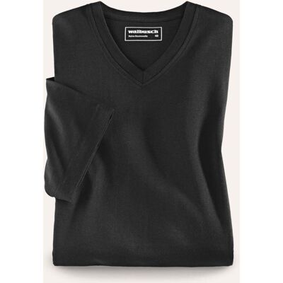 Walbusch T-Shirt V-Ausschnitt, nicht notwendig, Farbe Schwarz, 48, supergekämmte Baumwolle formbeständig Herren Walbusch T-Shirt V-Ausschnitt, nicht notwendig, Farbe Schwarz, 48, supergekämmte Baumwolle formbeständig Herren