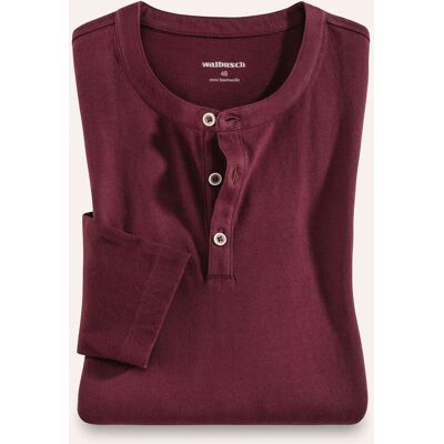 Walbusch Henley-Shirt, , Farbe Rot, 56, hautsympathisch dank Baumwolle Serafino-Ausschnitt Herren Walbusch Henley-Shirt, , Farbe Rot, 56, hautsympathisch dank Baumwolle Serafino-Ausschnitt Herren
