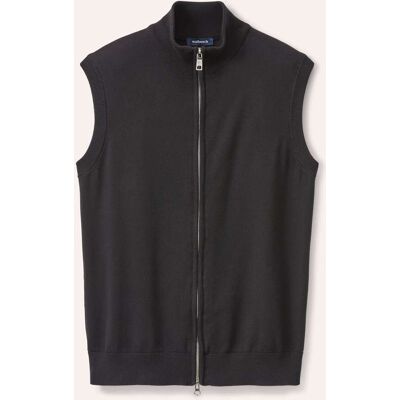 Walbusch Milano Weste mit Baumwolle, noch offen: Größenlauf, Farbe Schwarz, 56, elastische Baumwollmischung moderner Milano Strick Herren Walbusch Milano Weste mit Baumwolle, noch offen: Größenlauf, Farbe Schwarz, 56, elastische Baumwollmischung moderner Milano Strick Herren