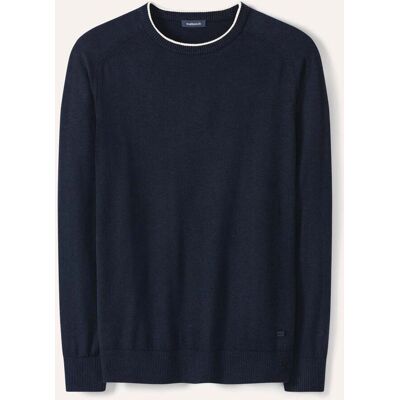 Walbusch Premium Pullover, normale Größen, Farbe Blau, 48, edle Seide kostbares Cashmere Herren Walbusch Premium Pullover, normale Größen, Farbe Blau, 48, edle Seide kostbares Cashmere Herren