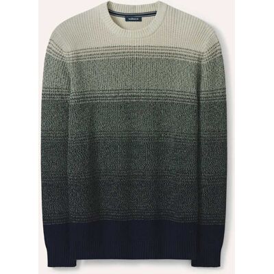 Walbusch Degradee Pullover, normale Größen, Farbe Grün, 48, weiche Baumwolle raffinierter Farbverlauf Herren Walbusch Degradee Pullover, normale Größen, Farbe Grün, 48, weiche Baumwolle raffinierter Farbverlauf Herren