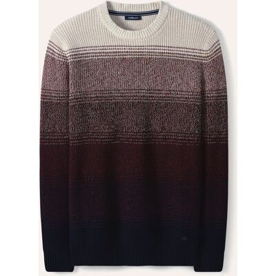 Walbusch Degradee Pullover, normale Größen, Farbe Rot, 54, weiche Baumwolle raffinierter Farbverlauf Herren Walbusch Degradee Pullover, normale Größen, Farbe Rot, 54, weiche Baumwolle raffinierter Farbverlauf Herren