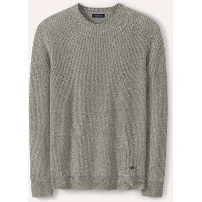Walbusch Mouline Pullover, normale Größen, Farbe Grün, 56, reine Baumwolle lebendige Optik Herren Walbusch Mouline Pullover, normale Größen, Farbe Grün, 56, reine Baumwolle lebendige Optik Herren