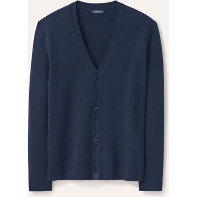 Walbusch Milano Cardigan mit Baumwolle, noch offen: Größenlauf, Farbe Blau, 62/64, Herren Walbusch Milano Cardigan mit Baumwolle, noch offen: Größenlauf, Farbe Blau, 62/64, Herren