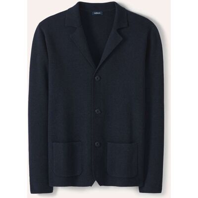 Walbusch Milano Rib Blazer, normale Größen, Farbe Blau, 56, Baumwollmischung mit Wolle entspanntes Tragegefühl Herren Walbusch Milano Rib Blazer, normale Größen, Farbe Blau, 56, Baumwollmischung mit Wolle entspanntes Tragegefühl Herren