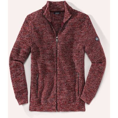 Walbusch Mouline Zip-Jacke, , Farbe Rot, 56, reine, weiche Baumwolle raffiniertes Moulinégarn Herren Walbusch Mouline Zip-Jacke, , Farbe Rot, 56, reine, weiche Baumwolle raffiniertes Moulinégarn Herren