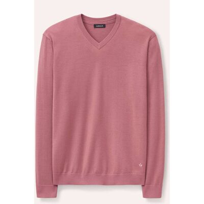 Walbusch V-Pullover Merino Extrafein, noch offen: Größenlauf, Farbe Rot, 48, reine, extrafeine Merinowolle temperaturausgleichend Herren Walbusch V-Pullover Merino Extrafein, noch offen: Größenlauf, Farbe Rot, 48, reine, extrafeine Merinowolle temperaturausgleichend Herren