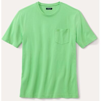 Walbusch Extraglatt T-Shirt, noch offen: Größenlauf, Farbe Grün, 58/60, bügelfreier Baumwollmix praktische Brusttasche Herren Walbusch Extraglatt T-Shirt, noch offen: Größenlauf, Farbe Grün, 58/60, bügelfreier Baumwollmix praktische Brusttasche Herren
