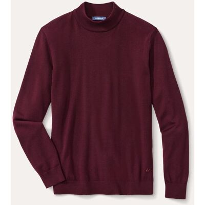 Walbusch Stehbund-Pullover Merino Extrafein, , Farbe Rot, 50, reine, extrafeine Merinowolle temperaturausgleichend Herren Walbusch Stehbund-Pullover Merino Extrafein, , Farbe Rot, 50, reine, extrafeine Merinowolle temperaturausgleichend Herren