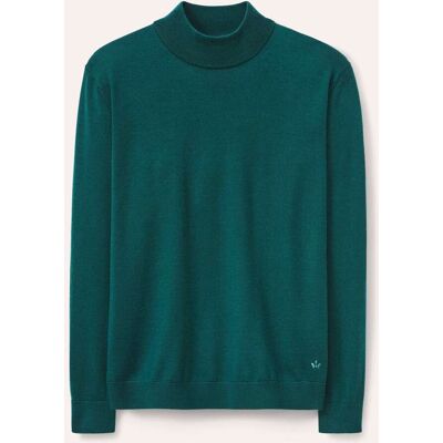 Walbusch Stehbund-Pullover Merino Extrafein, , Farbe Blau, 48, reine, extrafeine Merinowolle temperaturausgleichend Herren Walbusch Stehbund-Pullover Merino Extrafein, , Farbe Blau, 48, reine, extrafeine Merinowolle temperaturausgleichend Herren