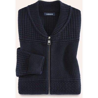 Walbusch Zip-Jacke Strukturmix, , Farbe Braun, 52, hautsympathische Baumwolle sportiver College-Kragen Herren Walbusch Zip-Jacke Strukturmix, , Farbe Braun, 52, hautsympathische Baumwolle sportiver College-Kragen Herren