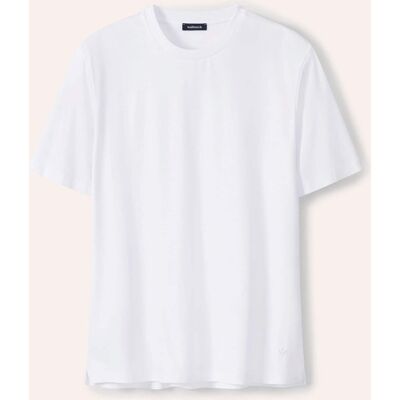 Walbusch Premium T-Shirt, normale Größen, Farbe Weiß, 48, mercerisiertes Baumwollgarn seidiger Griff Herren Walbusch Premium T-Shirt, normale Größen, Farbe Weiß, 48, mercerisiertes Baumwollgarn seidiger Griff Herren