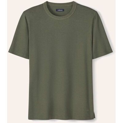 Walbusch T-Shirt mit Leinen, normale Größen, Farbe Grün, 48, hochwertige Leinenmischung kühl und atmungsaktiv Herren Walbusch T-Shirt mit Leinen, normale Größen, Farbe Grün, 48, hochwertige Leinenmischung kühl und atmungsaktiv Herren